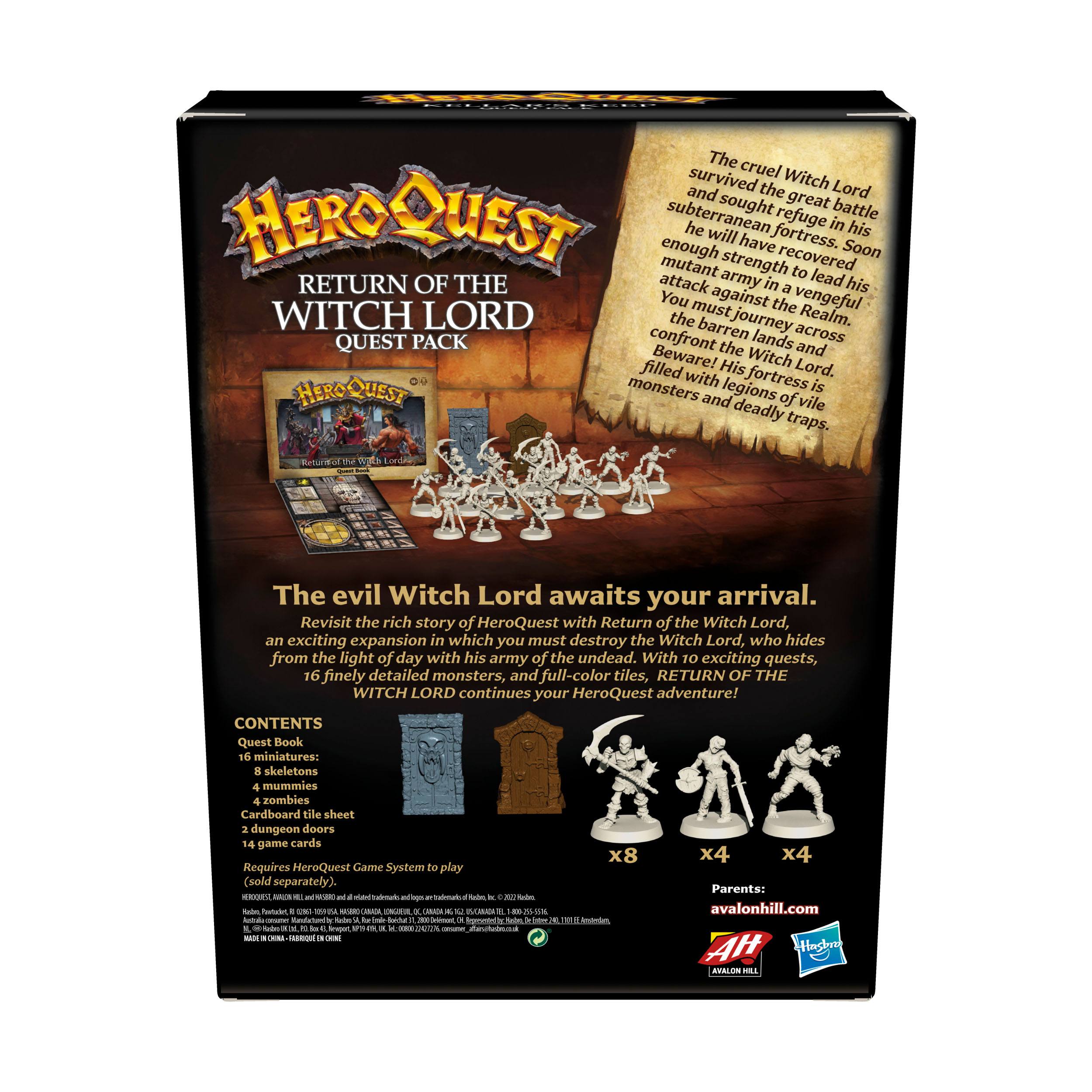 HeroQuest Brettspiel-Erweiterung Return of the Witch Lord Abenteuerpack englisch F4193UU0 5010993938049