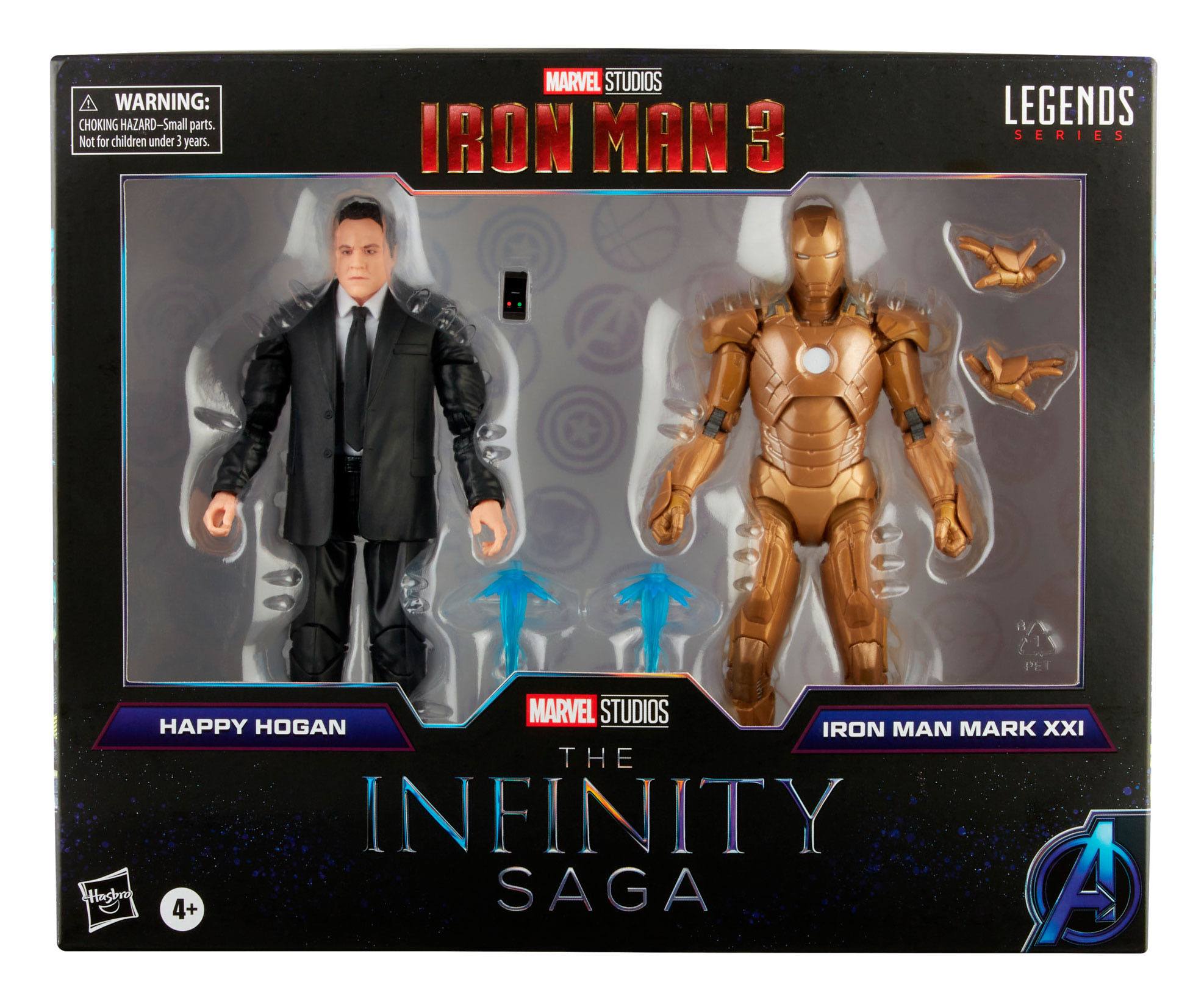 The Infinity Saga Marvel Legends Actionfiguren 2-Pack 2021 Happy Hogan & Iron Man (Iron Man 3) 15 cm F01915L00 5010993839674