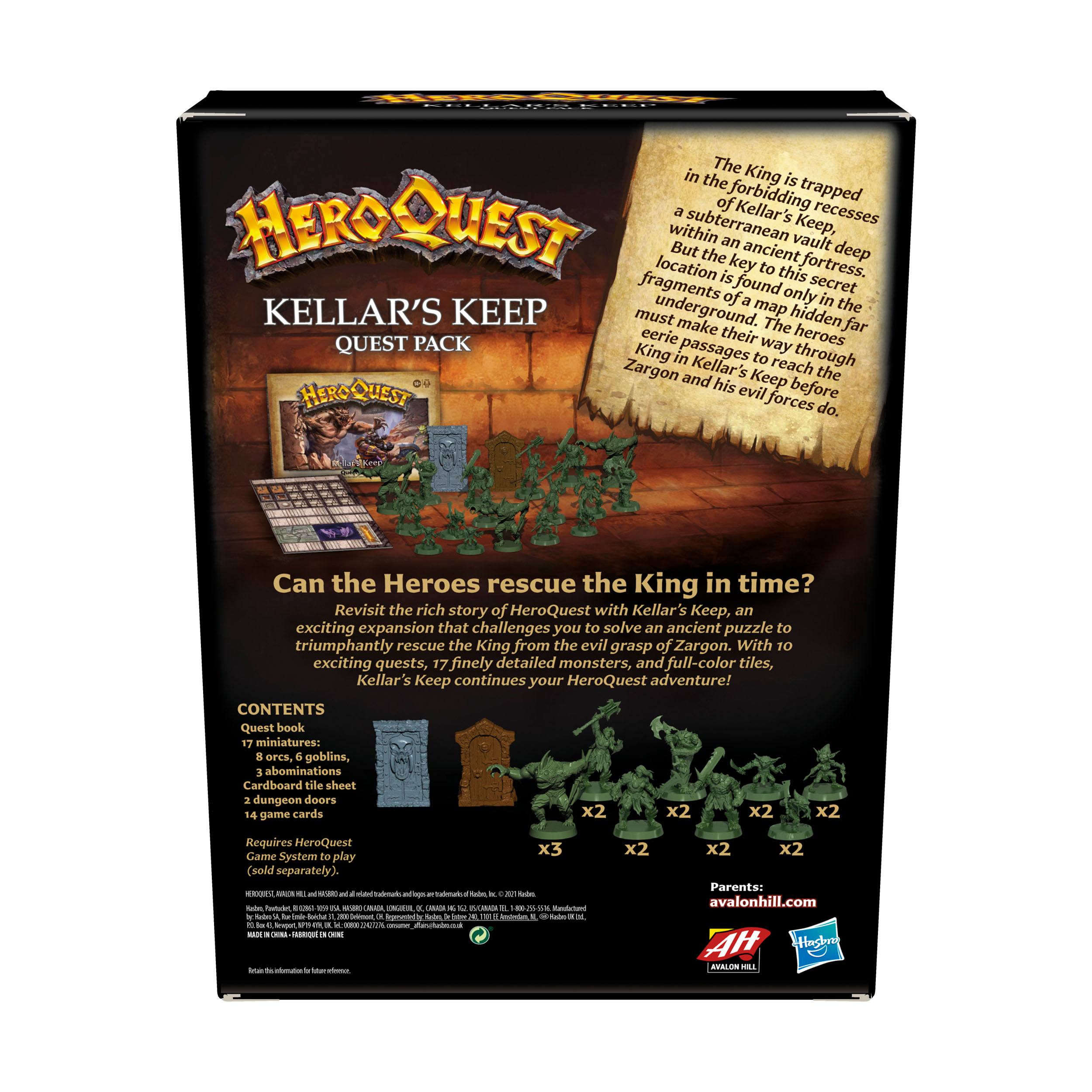 HeroQuest Brettspiel-Erweiterung Kellar's Keep Abenteuerpack englisch F4543UU0 5010993938063