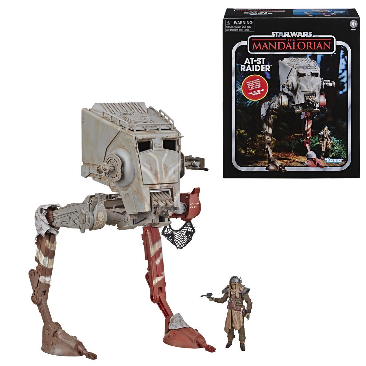 Star Wars The Vintage Collection The Mandalorian AT-ST Raider Vehicle with Klatooinian Raider HSE6997 630509870653