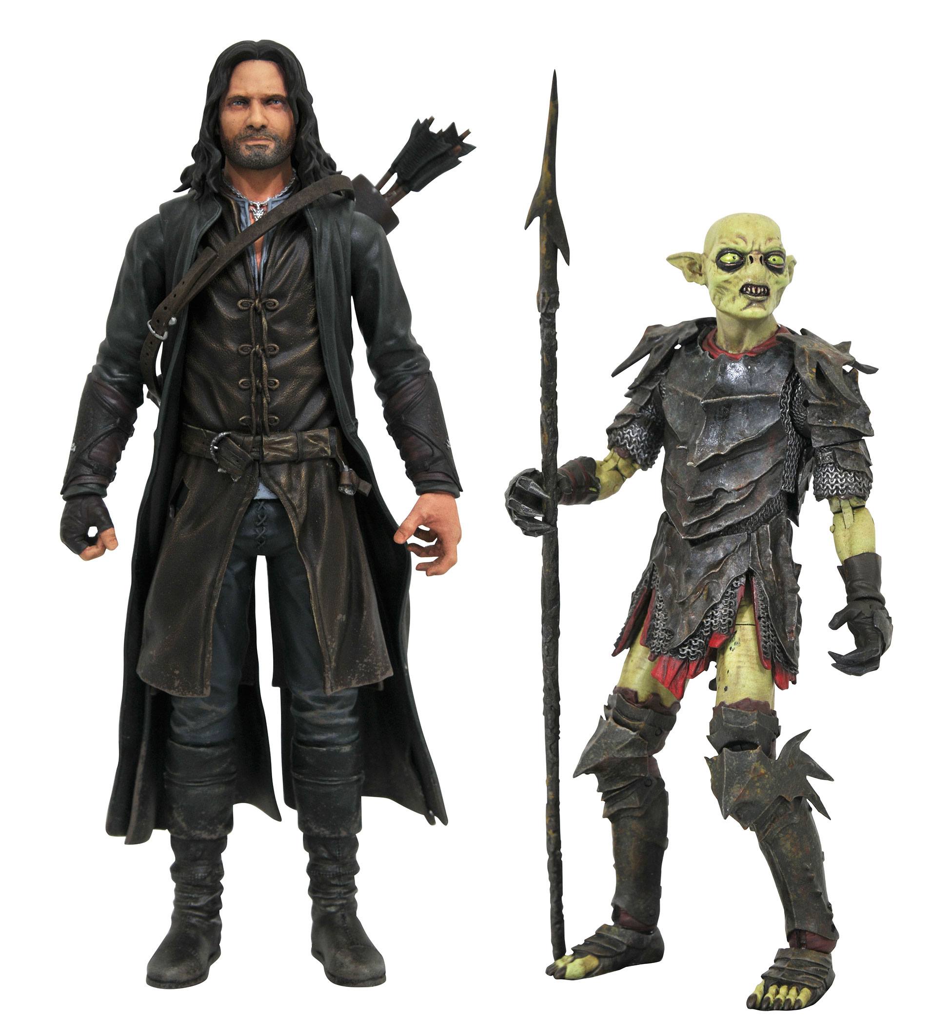 Lord of the Rings Select Actionfiguren 2-Pack  18 cm Aragorn & Orc DIAMAPR212365 699788844748