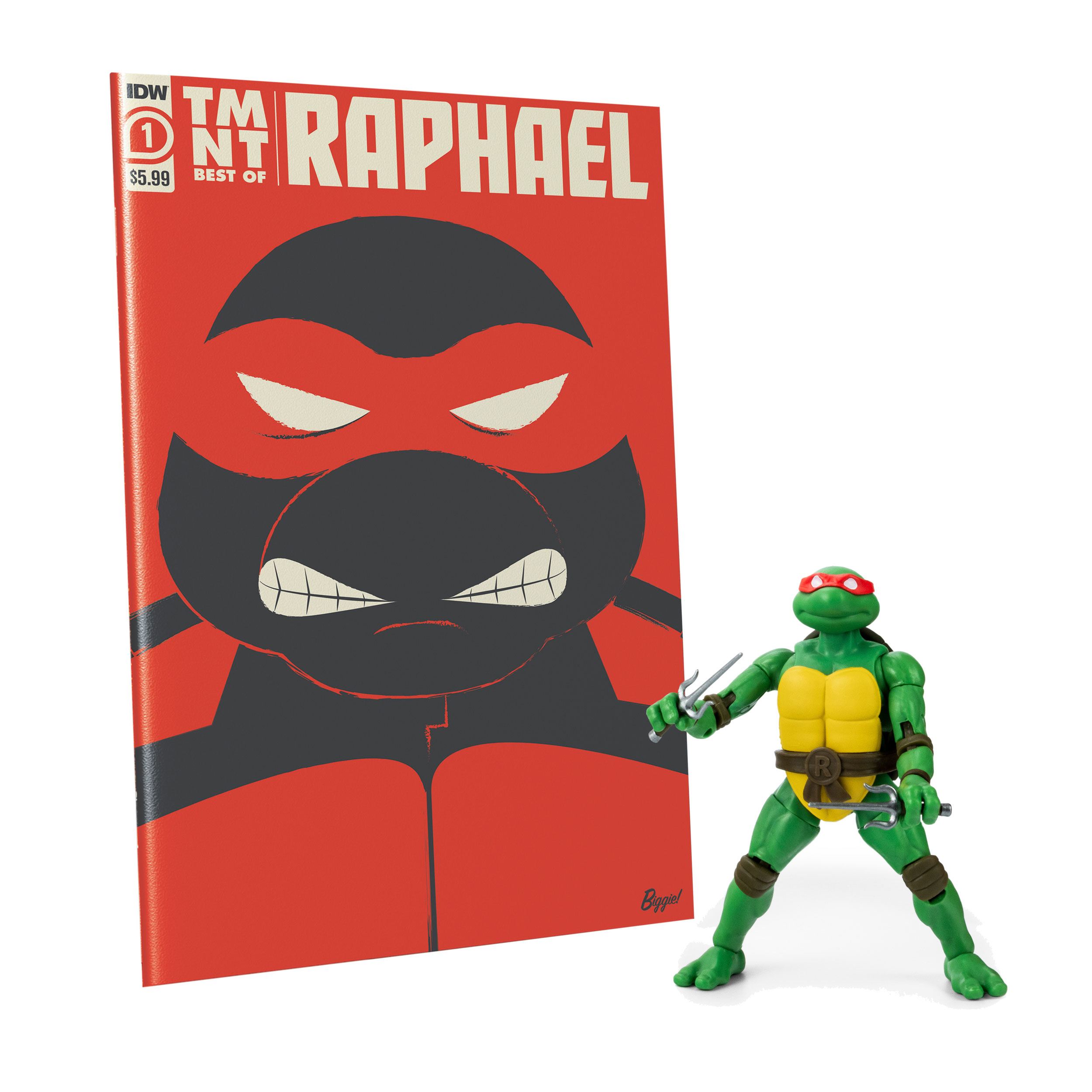 Teenage Mutant Ninja Turtles BST AXN x IDW Actionfigur & Comic Raphael Exclusive 13 cm TLSBATMNTRAPCOM01 850018355834
