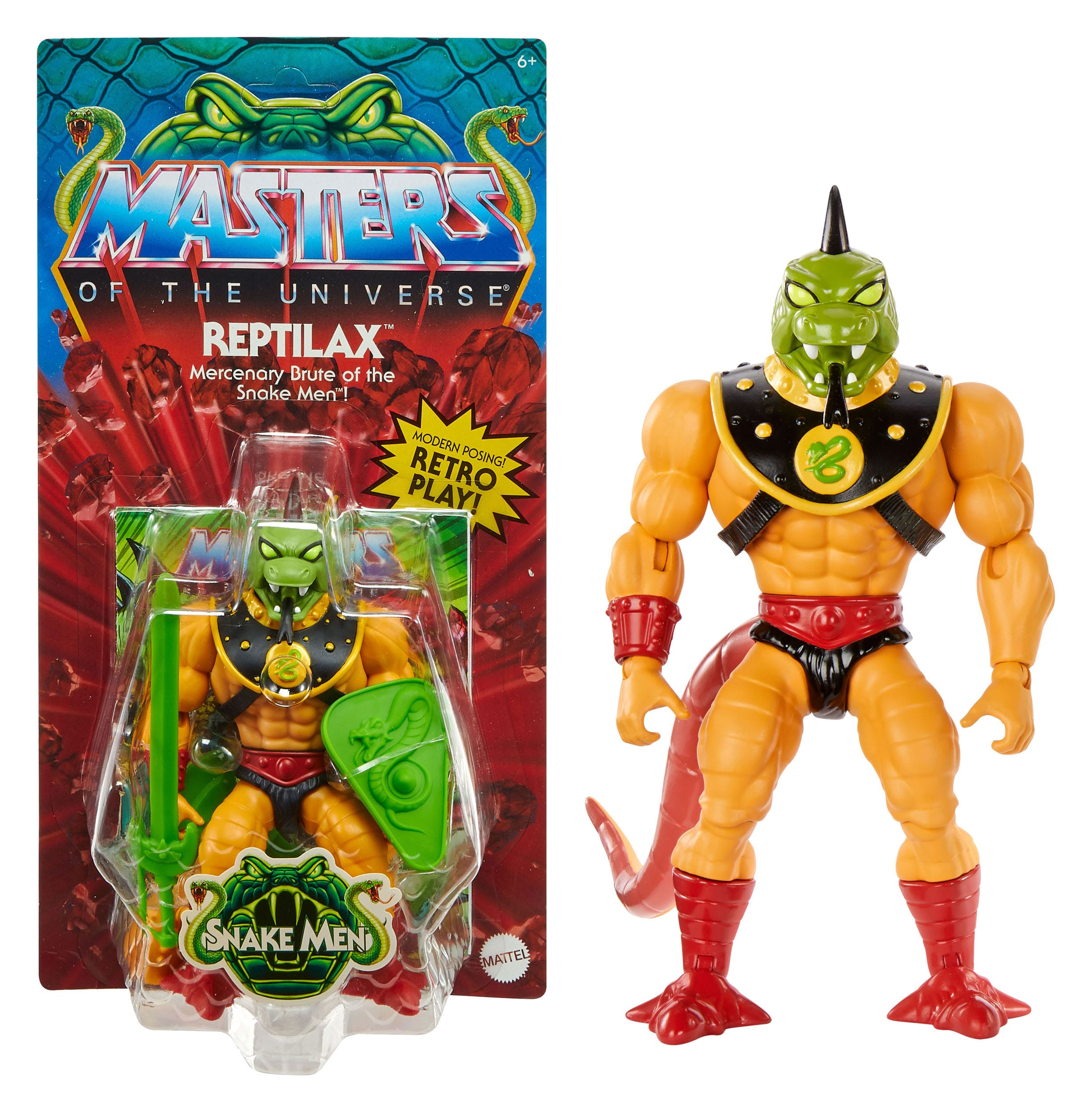 Masters of the Universe Origins Actionfigur Snake Men: Reptilax 14 cm MATTHYD38 194735244355