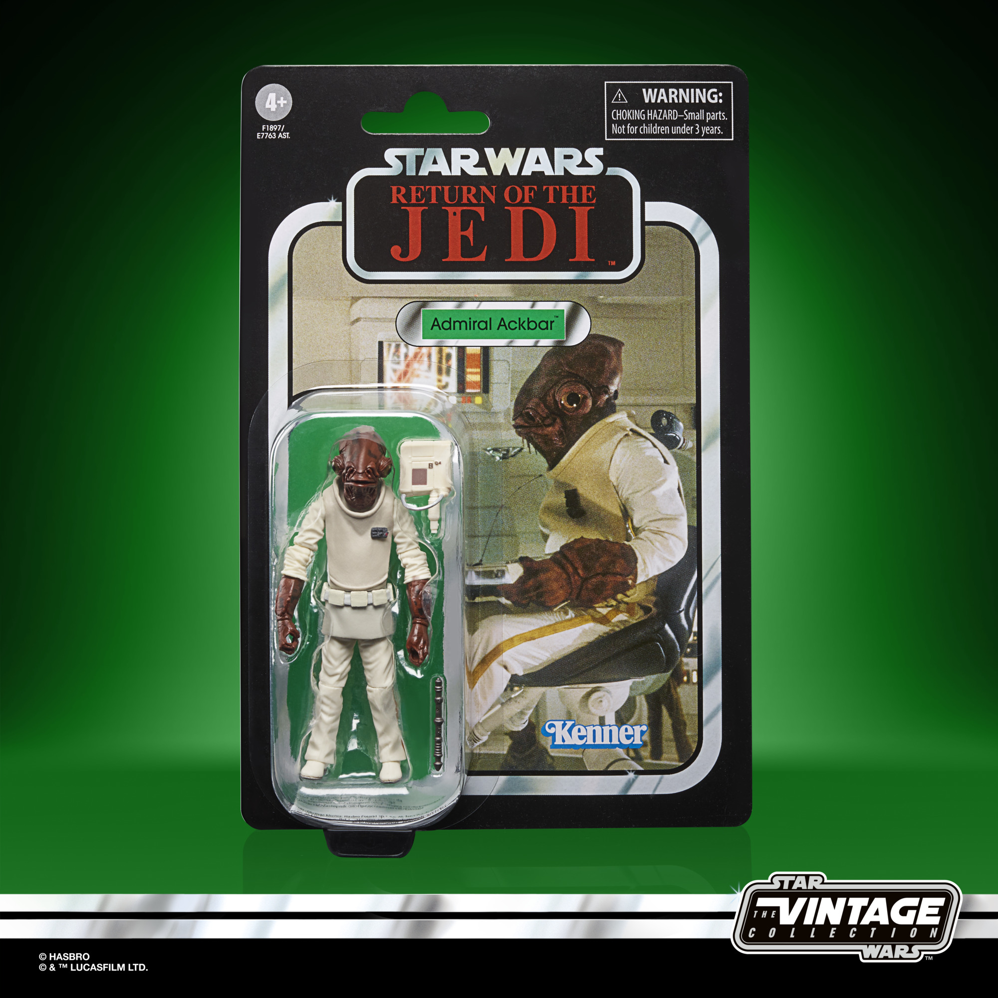 Star Wars The Vintage Collection Admiral Ackbar 3 3/4-Inch Action Figure F1897 5010993860685