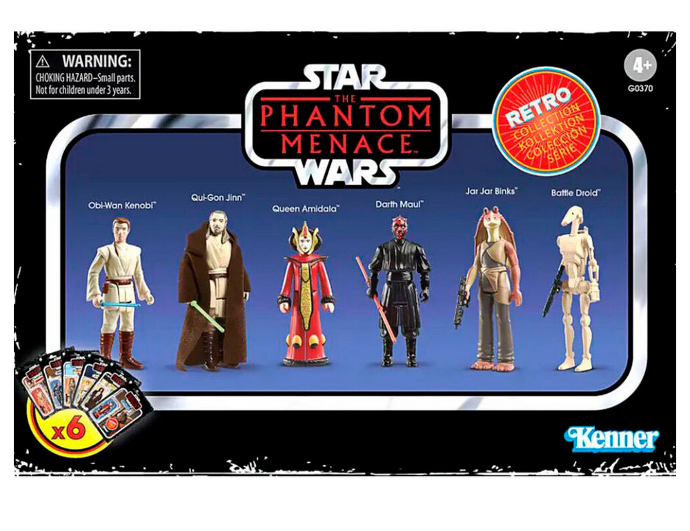 Star Wars The Retro Collection Phantom Menace Set Figures 9,5cm  5010996254689