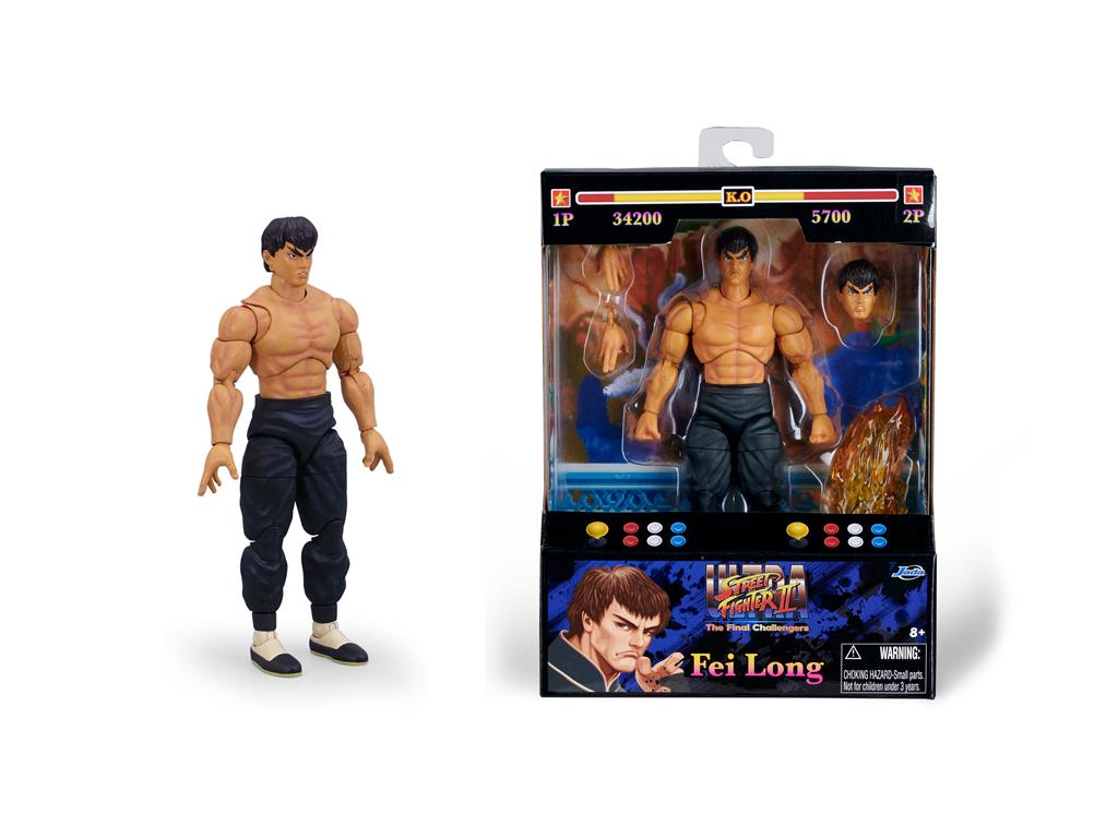Jada Toys Street Fighter II Fei-Long 6" Figure 253252027 4006333084522