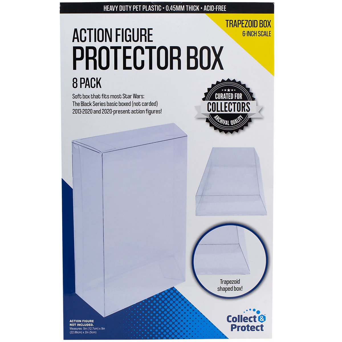 Action Figure Protector Box (8/Pack) f. Star Wars Black Series 6" Colorline f. Standardfiguren  EE10012 840417110066