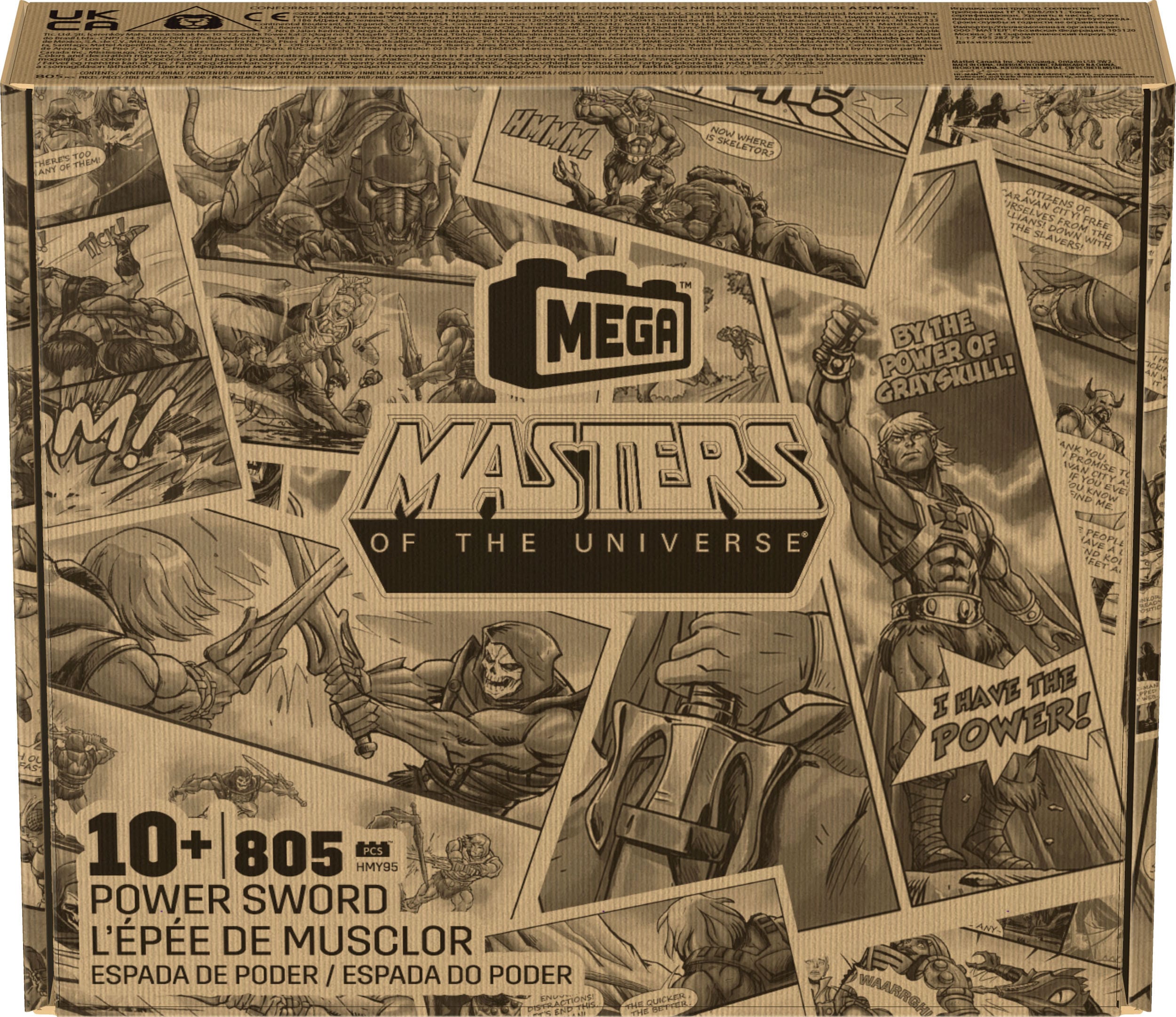 Masters of the Universe Mega Construx Bauset Origins Schwert der Macht 78 cm MATTHMY95 0194735135899