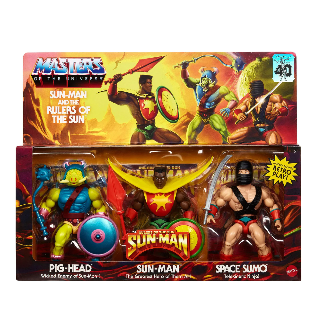 US Import!!! VP beschädigt!!! Masters of the Universe Origins: Rulers of the Sun 3-Pack  
