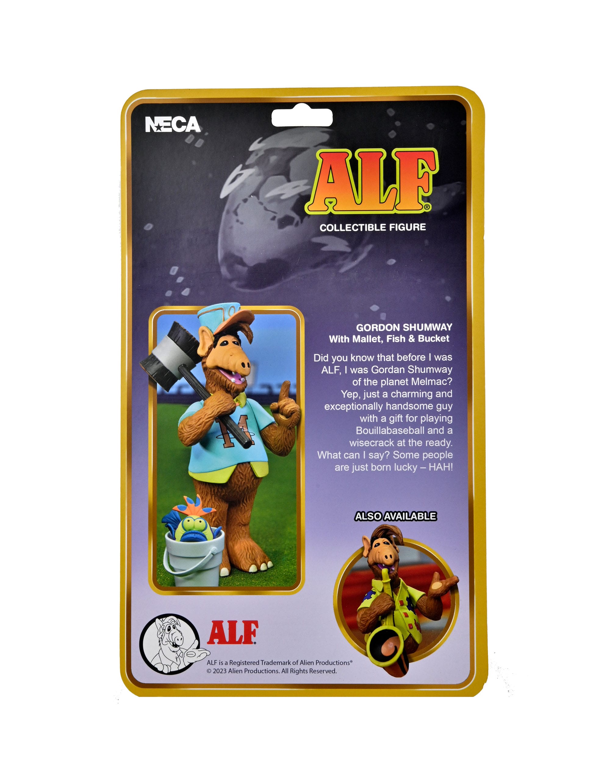 Alf Toony Classic Figur Baseball Alf 15 cm  	NECA45103 634482451038