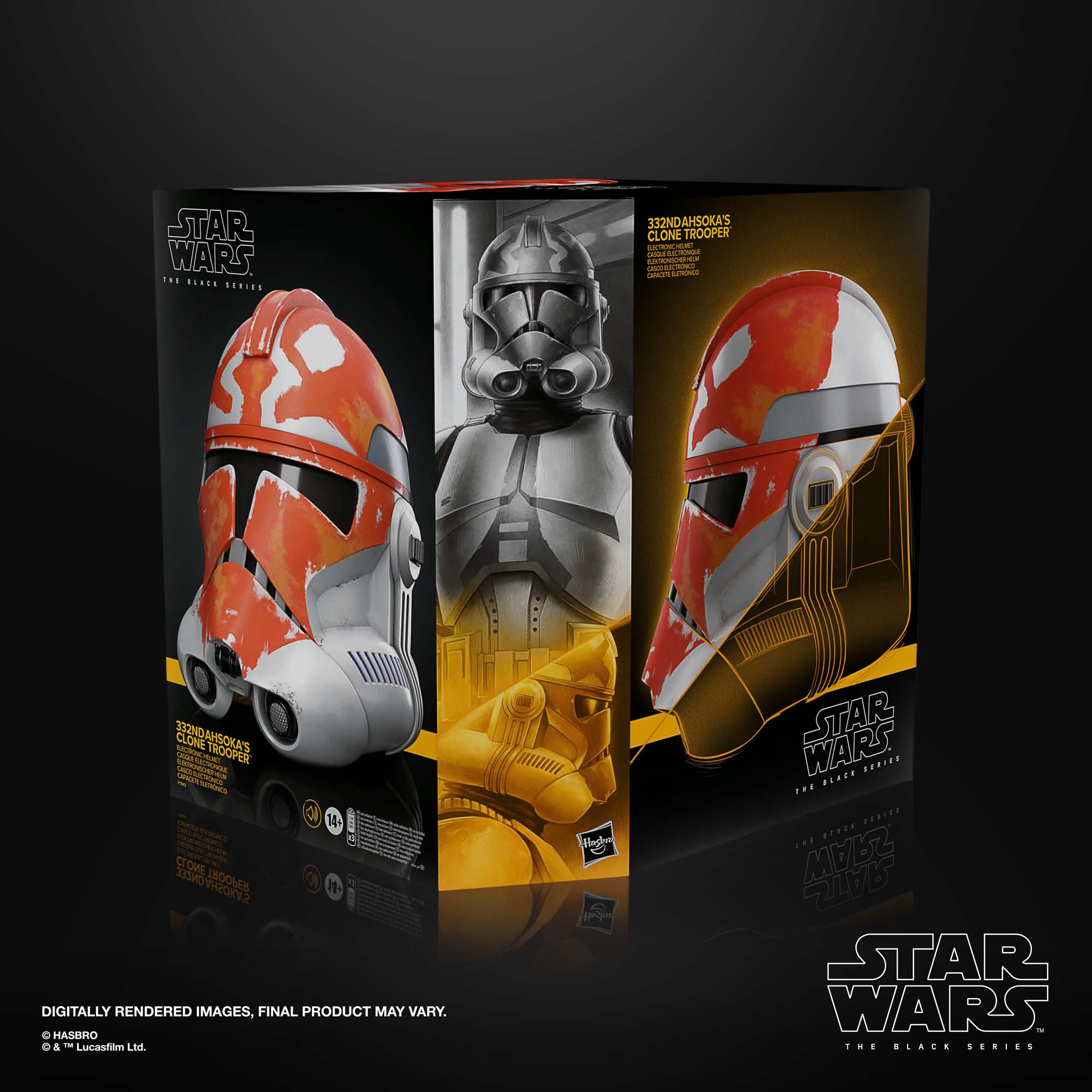 VP leicht beschädigt!!! Star Wars The Black Series Ahsoka’s Clone Trooper  Helmet  F79435L0 5010996123398