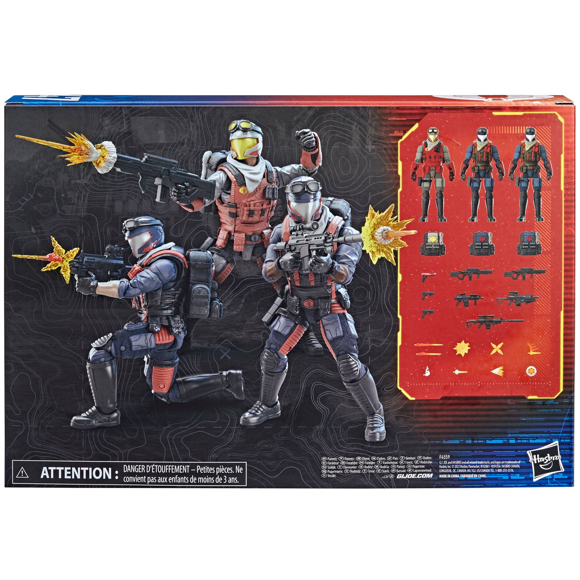 G.I. Joe Classified Series Actionfiguren Troop-Builder 3er-Pack Cobra Viper & Vipers 15 cm F45595S01 5010993963355