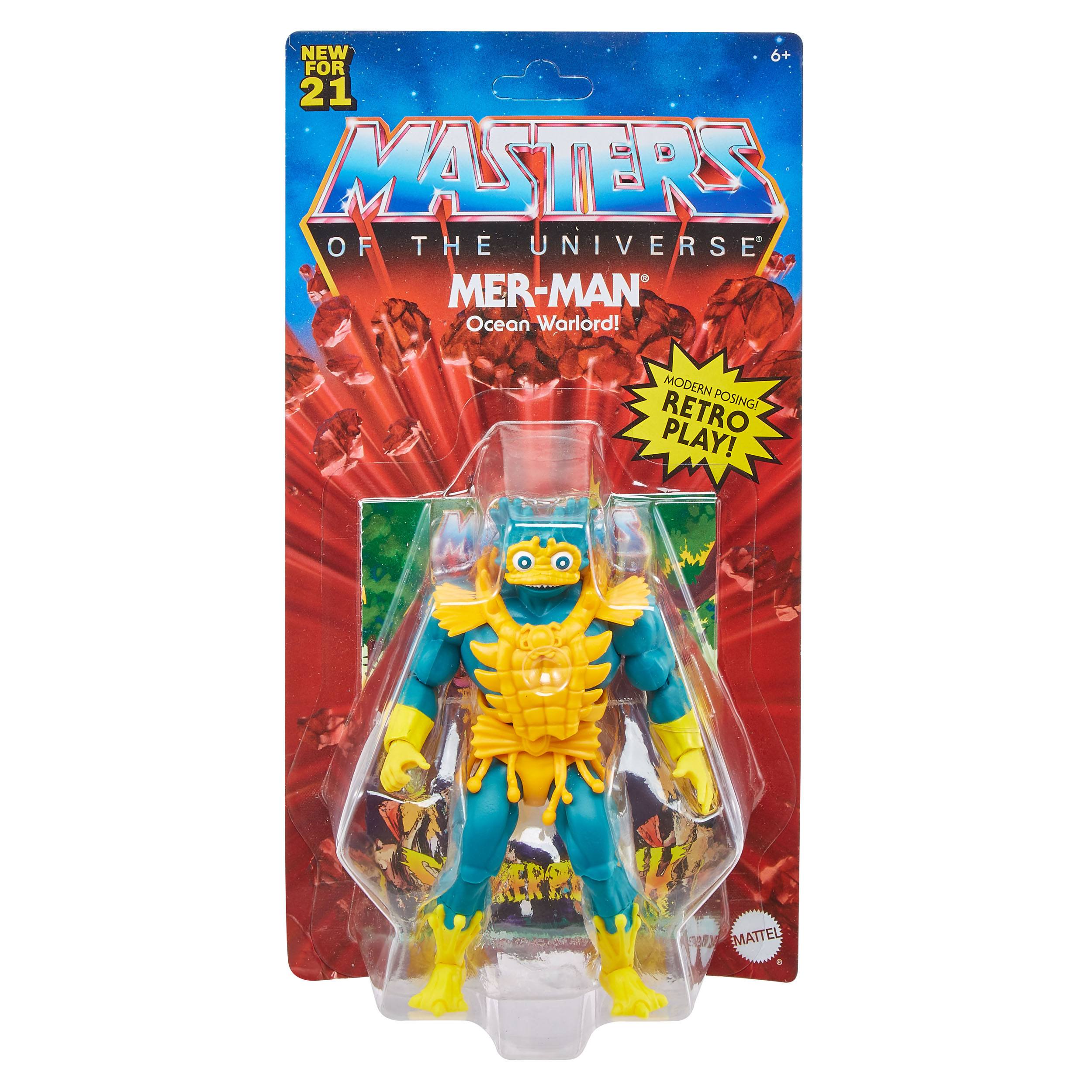 Masters of the Universe Origins Actionfigur 2021 Lords of Power Mer-Man 14 cm (EU Karte) GYY23 0887961982916